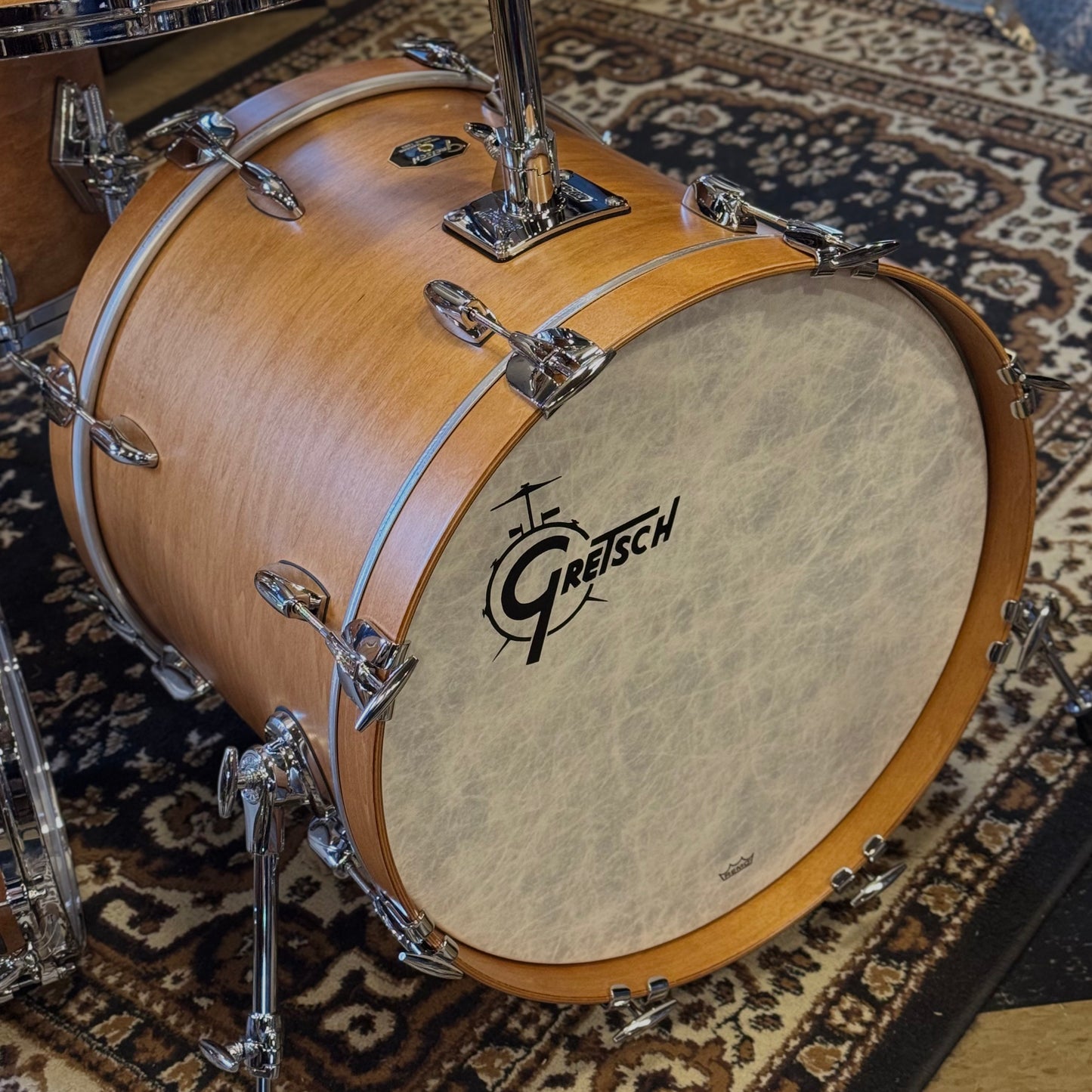 (Custom Order) Gretsch USA Custom in Satin Classic Maple w/ Stop Sign Badges