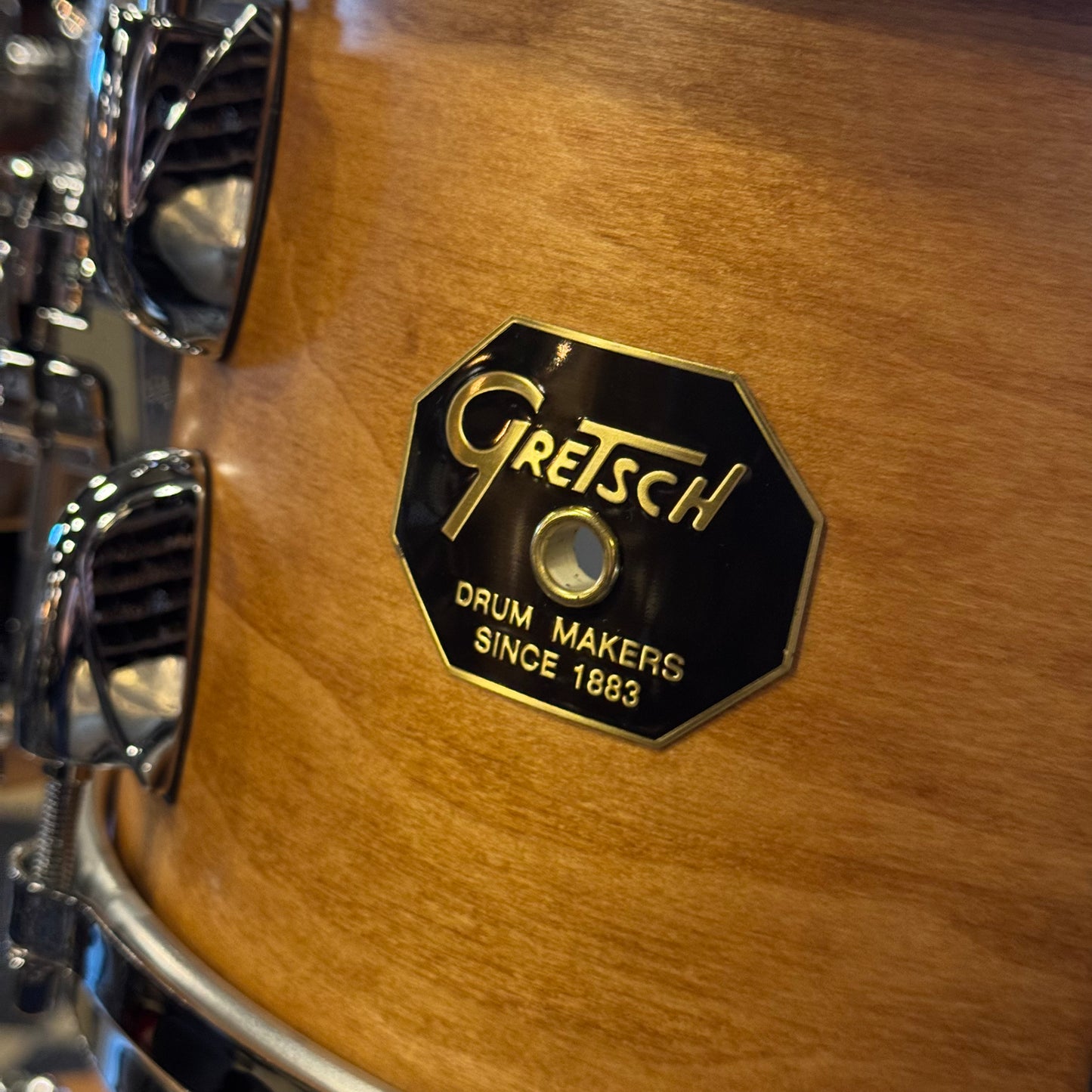 (Custom Order) Gretsch USA Custom in Satin Classic Maple w/ Stop Sign Badges