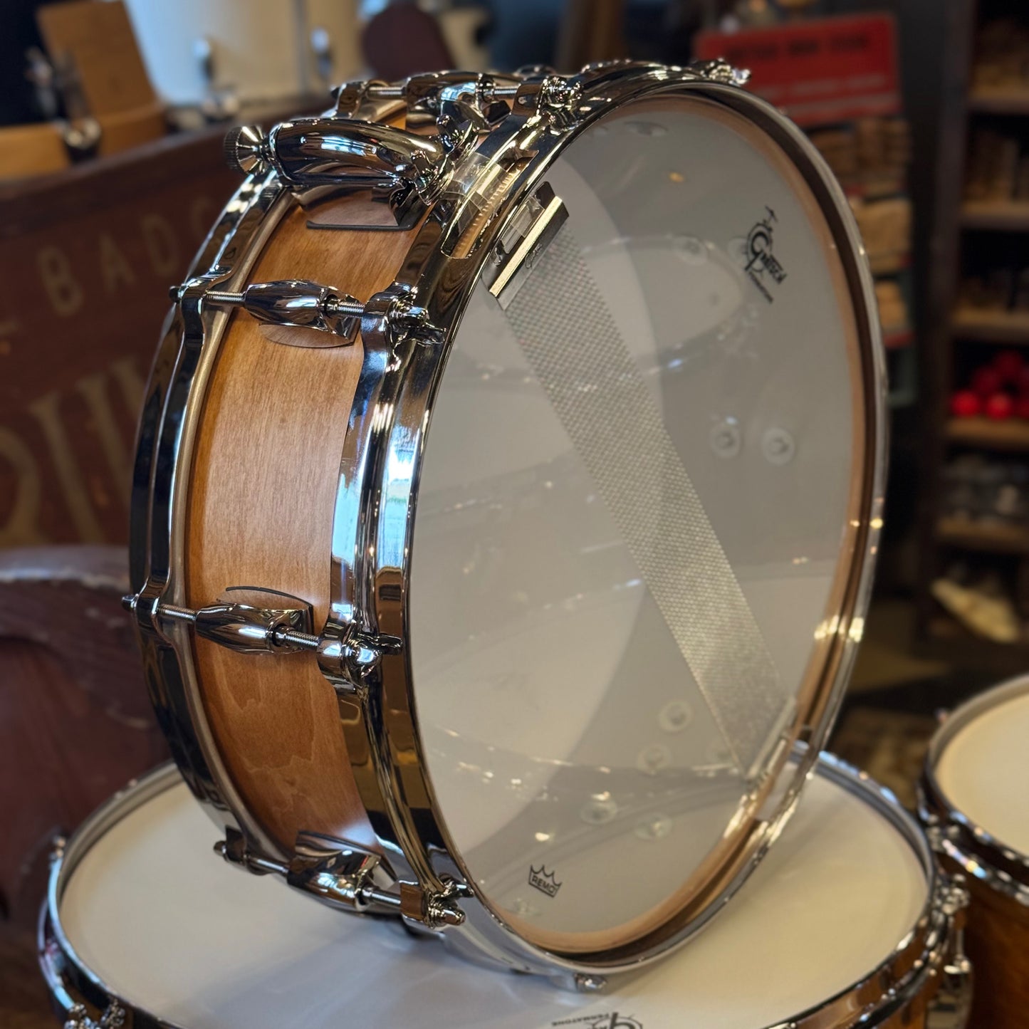 (Custom Order) Gretsch USA Custom in Satin Classic Maple w/ Stop Sign Badges