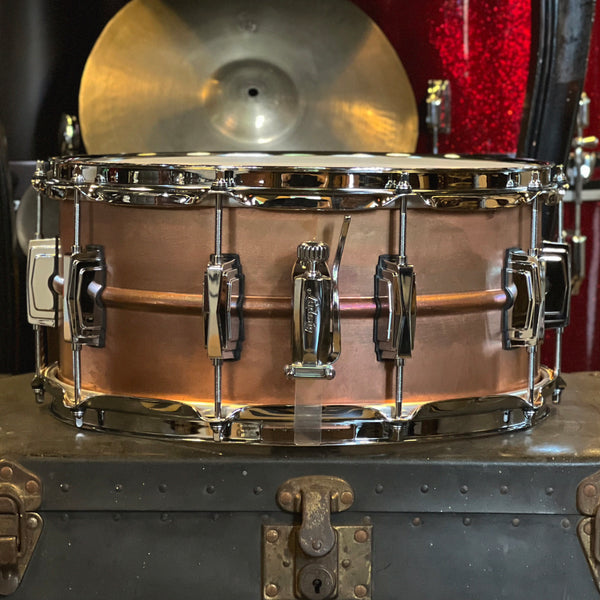 NEW Ludwig 6.5x14 Copper Phonic Snare Drum in Natural Patina