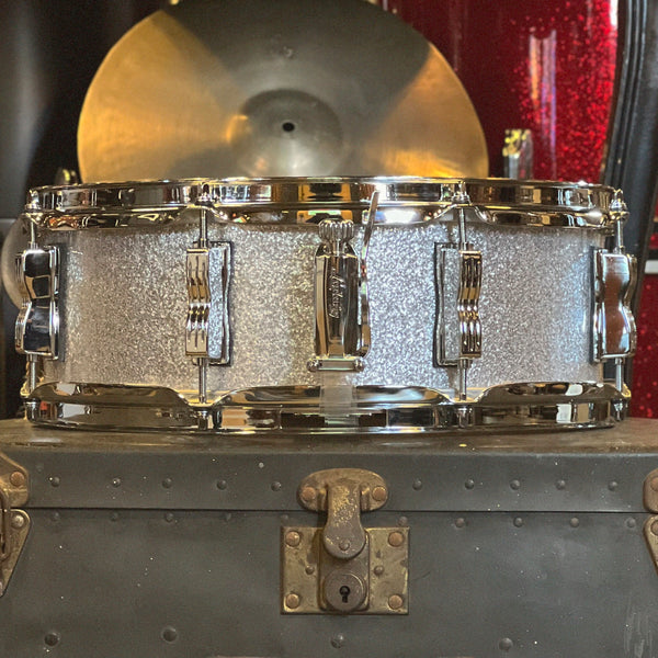 NEW Ludwig 5x14 Legacy Mahogany Snare Drum in Silver Sparkle
