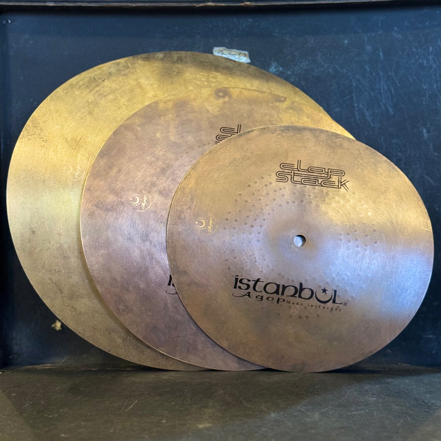 NEW Istanbul Agop 11/13/15 Clap Stack Cymbal Set