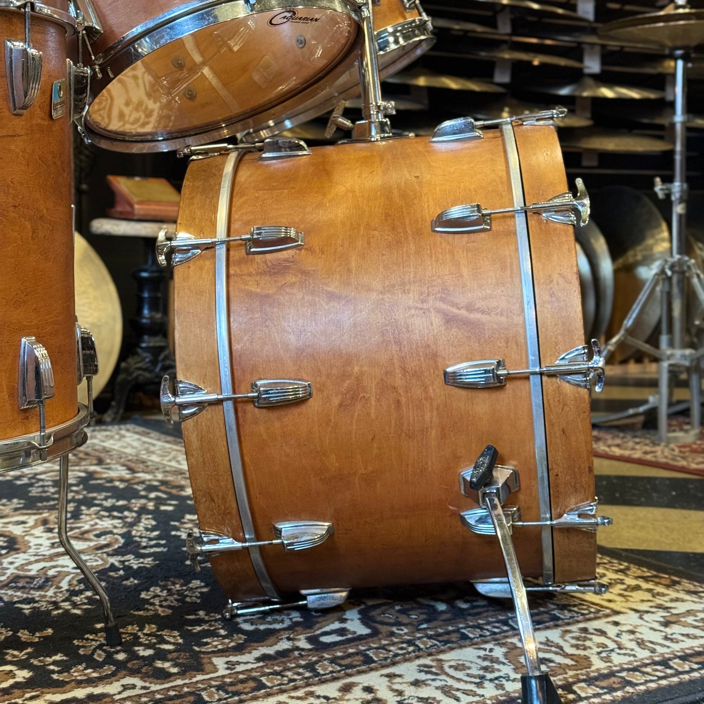 VINTAGE 1970's Ludwig Hollywood Outfit in Satin Natural - 14x22, 8x12, 9x13, 16x16