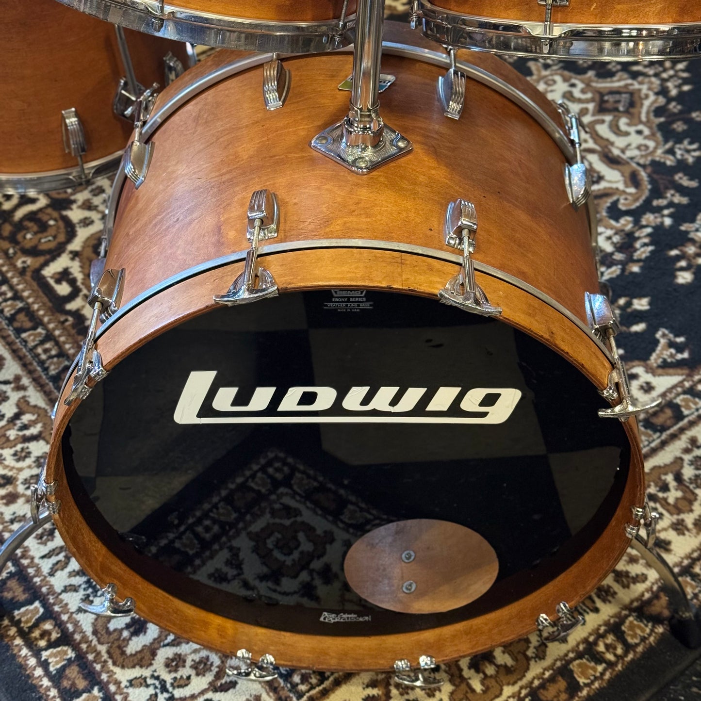 VINTAGE 1970's Ludwig Hollywood Outfit in Satin Natural - 14x22, 8x12, 9x13, 16x16