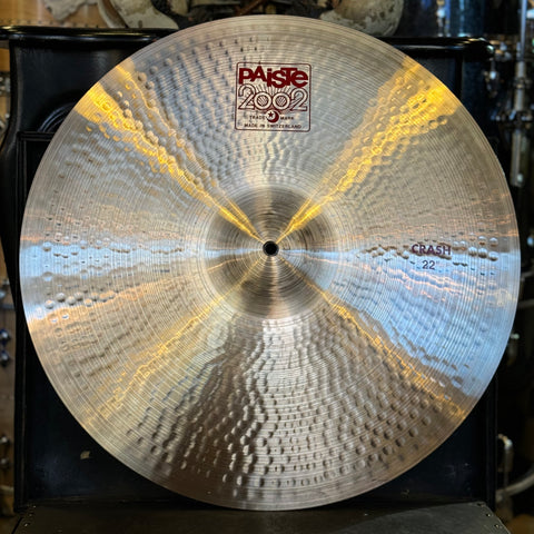 USED 22" Paiste 2002 Crash Cymbal  - 2472g