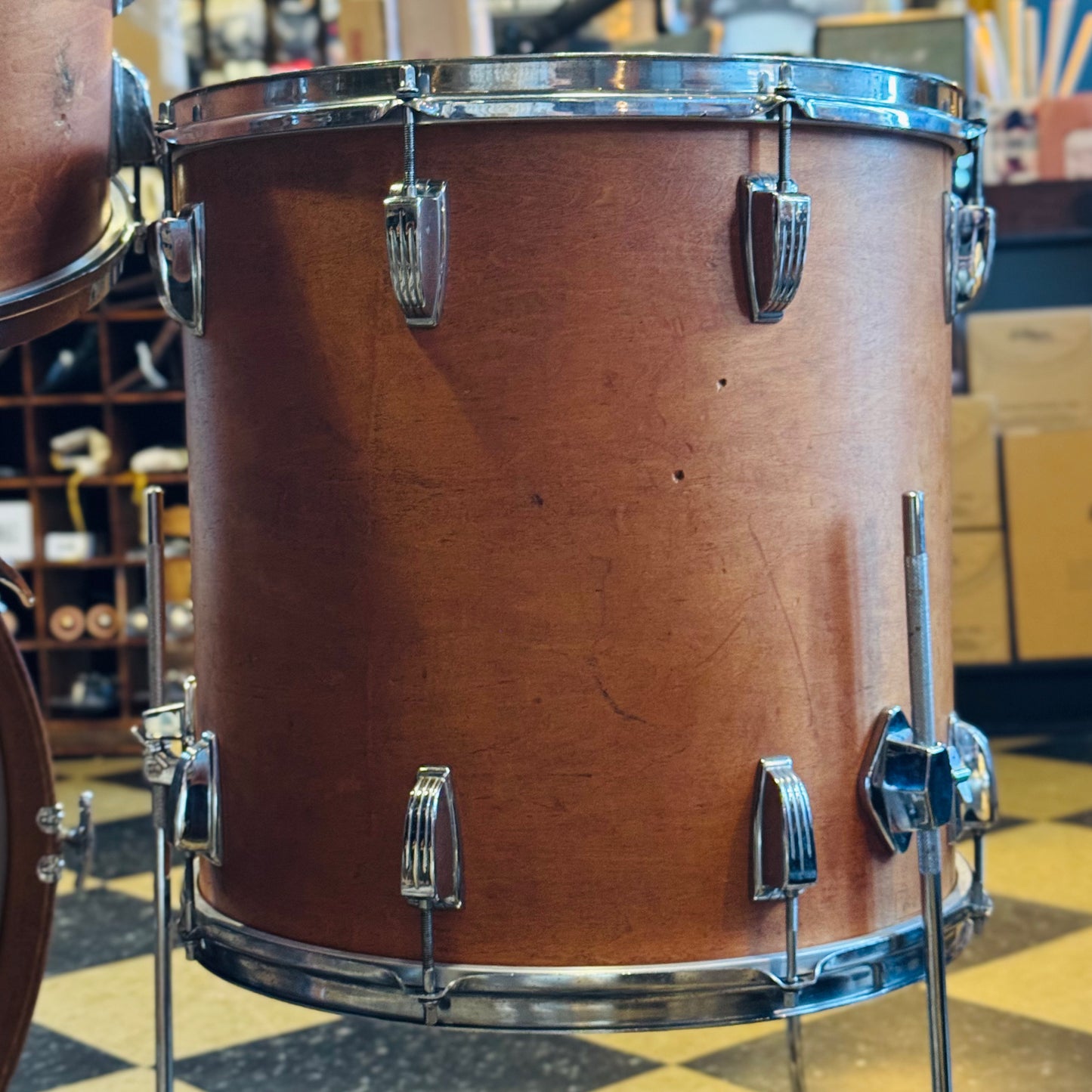 VINTAGE 1970's Ludwig Hollywood Outfit in Satin Natural - 14x22, 8x12, 9x13, 16x16