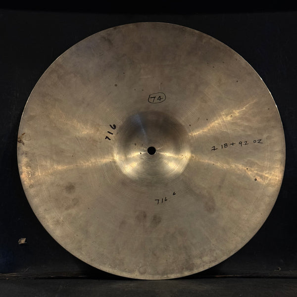 VINTAGE 1950's Paiste 15" Dixie Made in Switzerland Paper-Thin Crash - 716g