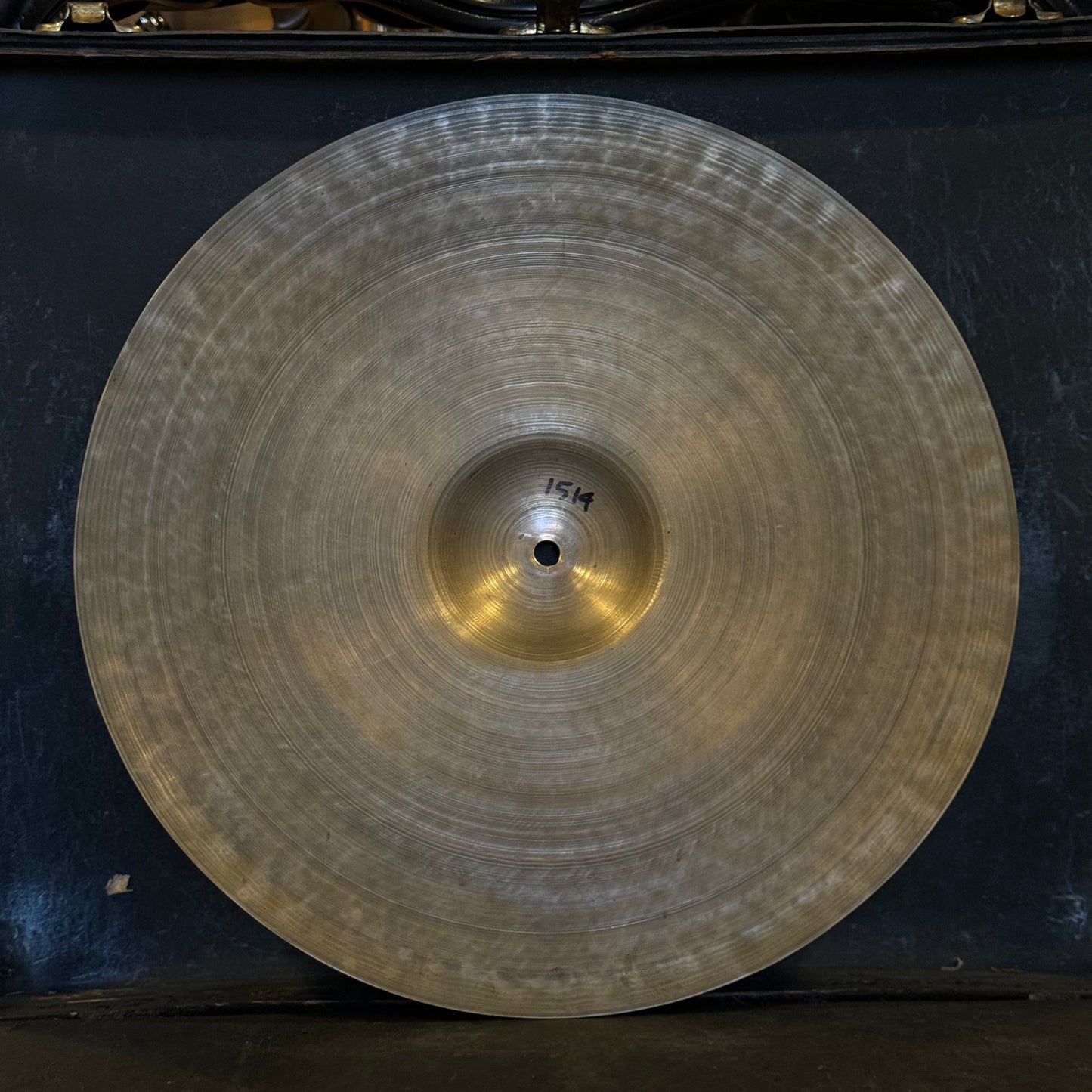 VINTAGE 1930's A. Zildjian First Stamp 16" Medium Crash-Ride Cymbal - 1514g