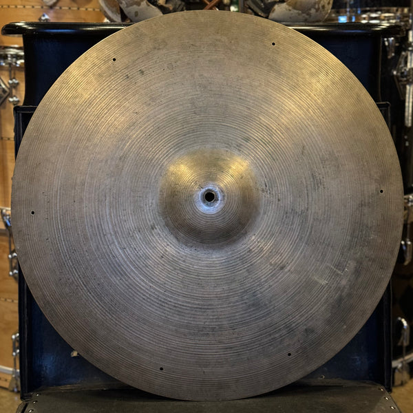 VINTAGE 1960's A. Zildjian 22" Medium Ride w/ Six Rivet Holes - 3224g