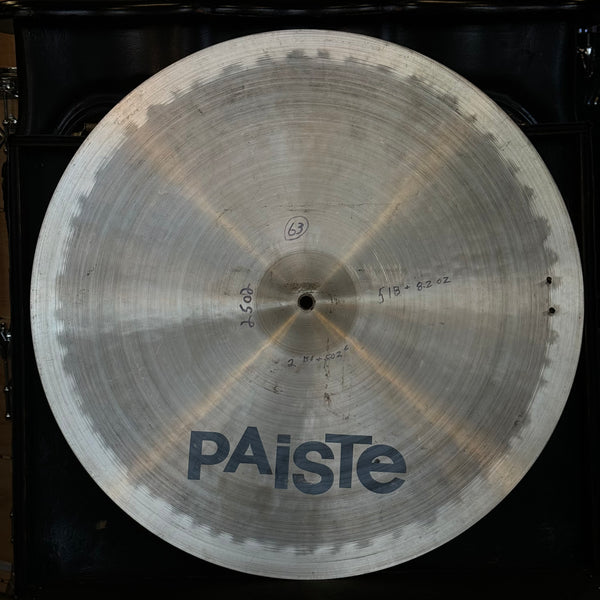 VINTAGE 1980's Paiste 20" Mellow Ride with Two Rivets - 2502g