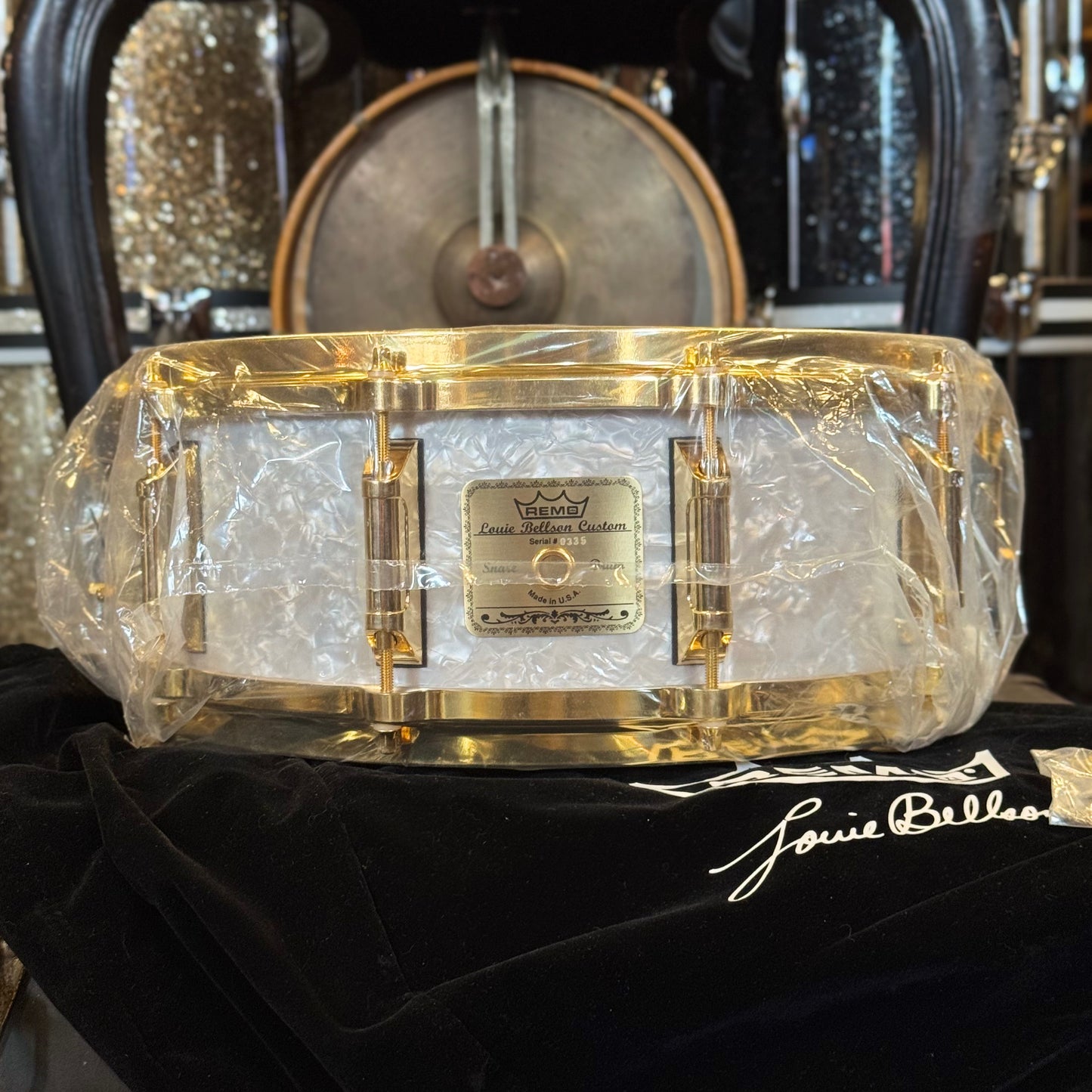 NEW OLD STOCK 1999 Remo 5.5x14 Limited Edition Louie Bellson Signature Snare Drum