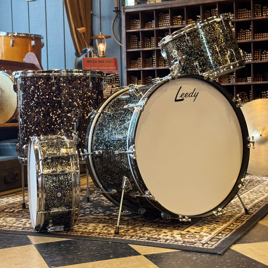 VINTAGE 1960's Leedy Shelly Manne Outfit in Capri Pearl - 14x22, 9x13, 16x16, 5.5x14