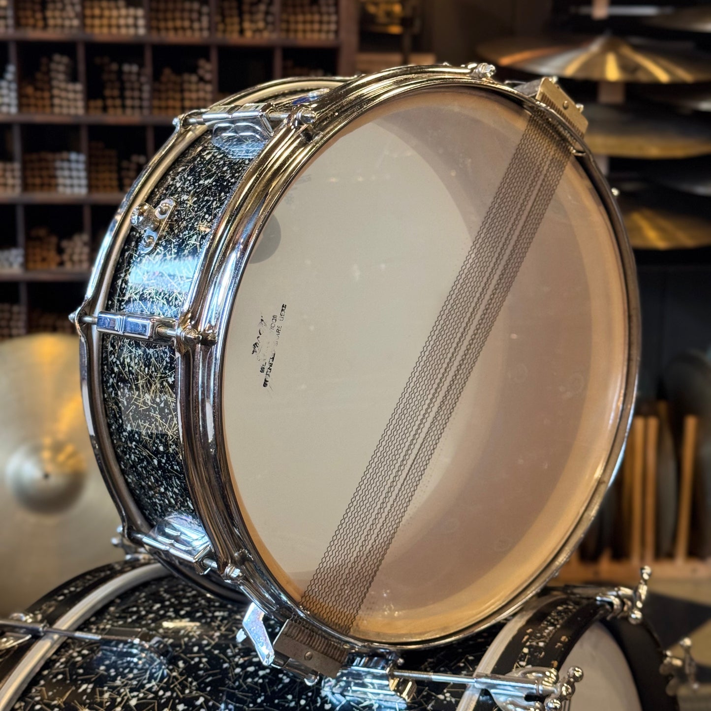 VINTAGE 1960's Leedy Shelly Manne Outfit in Capri Pearl - 14x22, 9x13, 16x16, 5.5x14