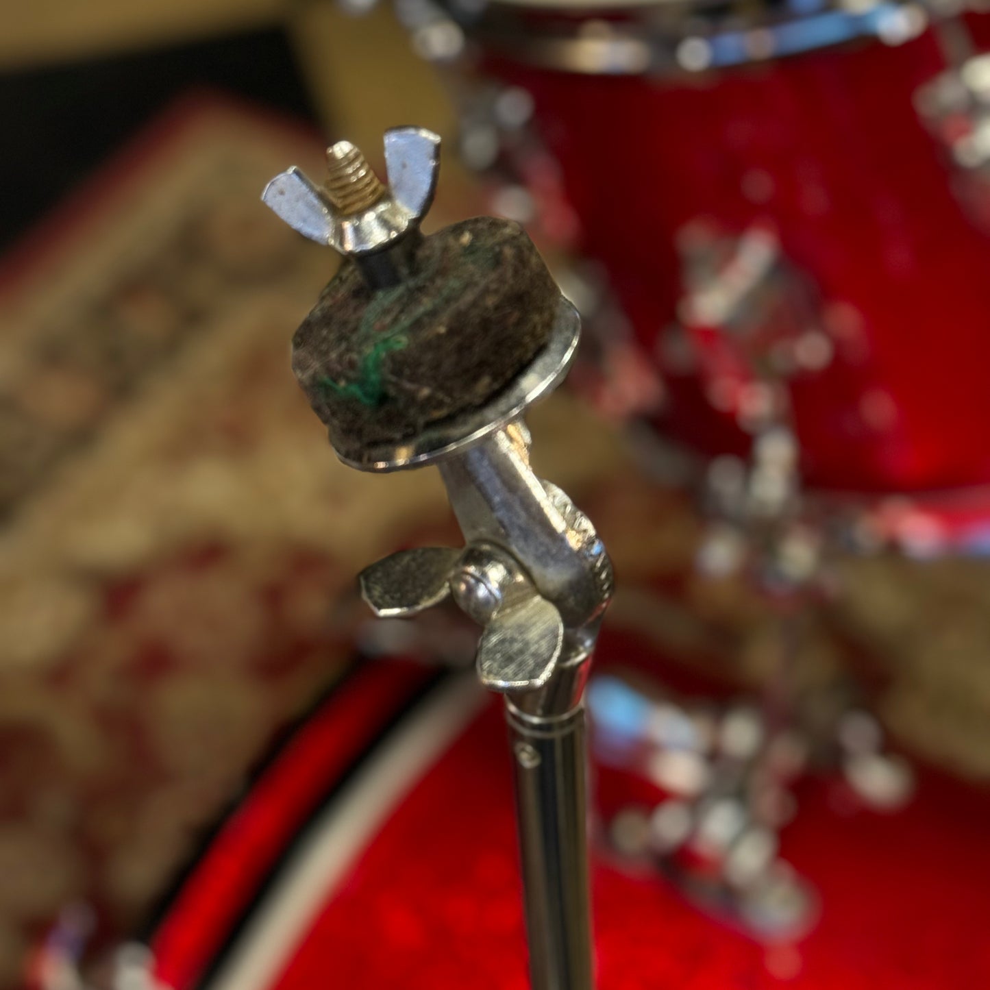 VINTAGE 1968 Ludwig Super Beat Outfit in Red Sparkle w/ Matching Serial LM400 Supraphonic - 14x20, 9x13, 16x16, 5x14