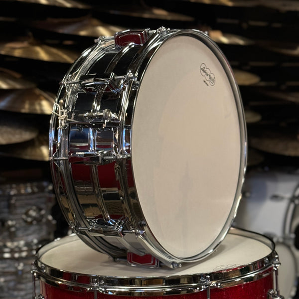 VINTAGE 1968 Ludwig Super Beat Outfit in Red Sparkle w/ Matching Serial LM400 Supraphonic - 14x20, 9x13, 16x16, 5x14