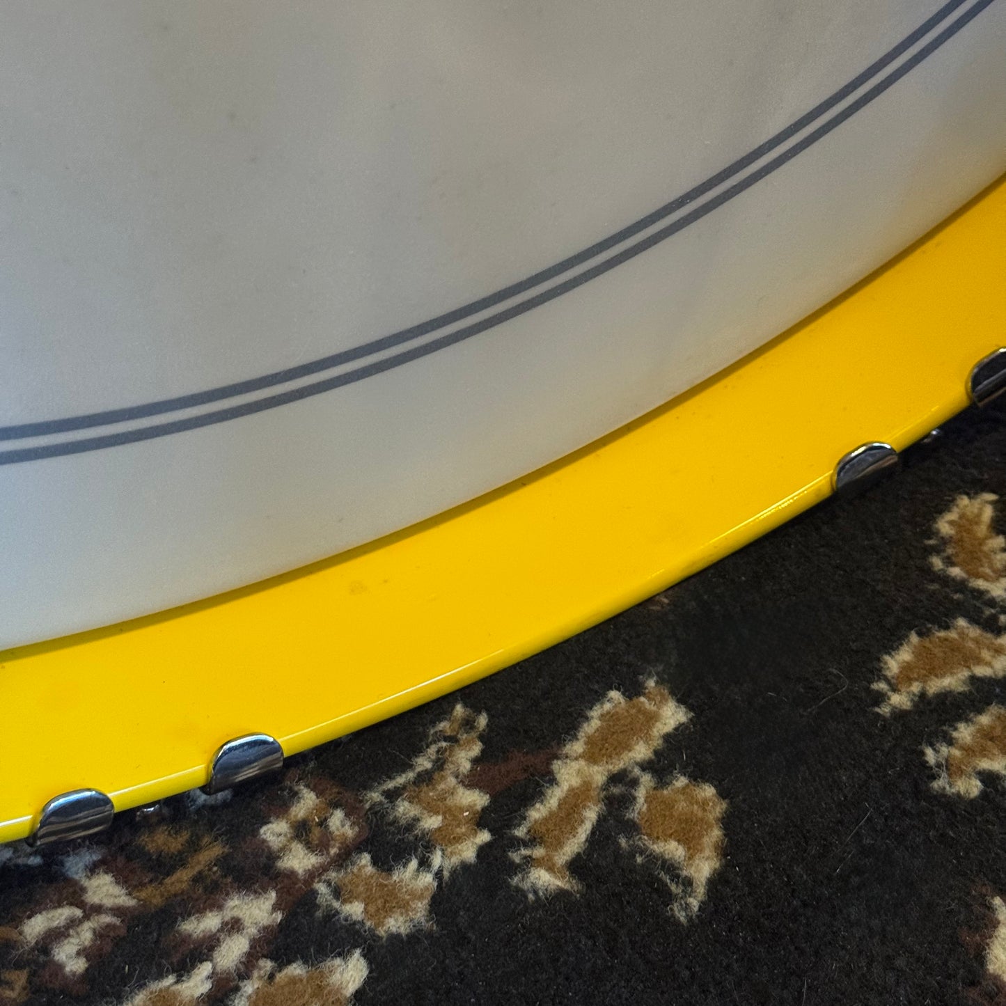 USED 2000's Gretsch USA Custom Drum Set in Tony Williams Yellow (Solid Yellow Gloss) - 18x22, 8x10, 9x12, 14x14, 16x16