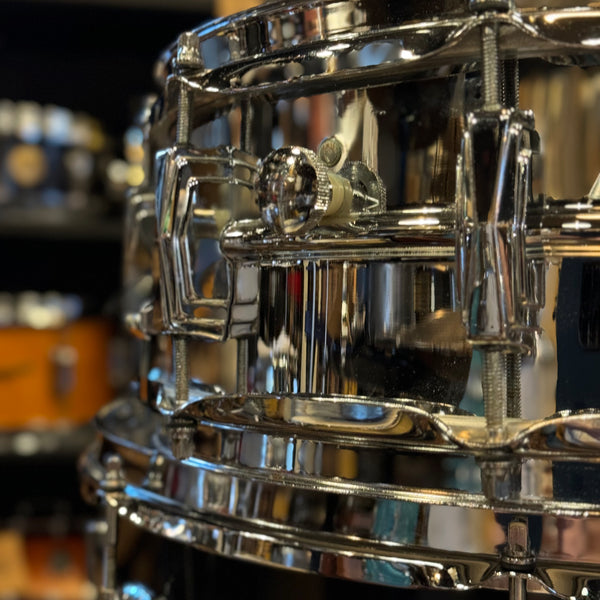 VINTAGE 1976 Ludwig Vistalite in Black w/ Matching LM400 Supraphonic - 14x22, 8x12, 9x13, 16x16, 5x14