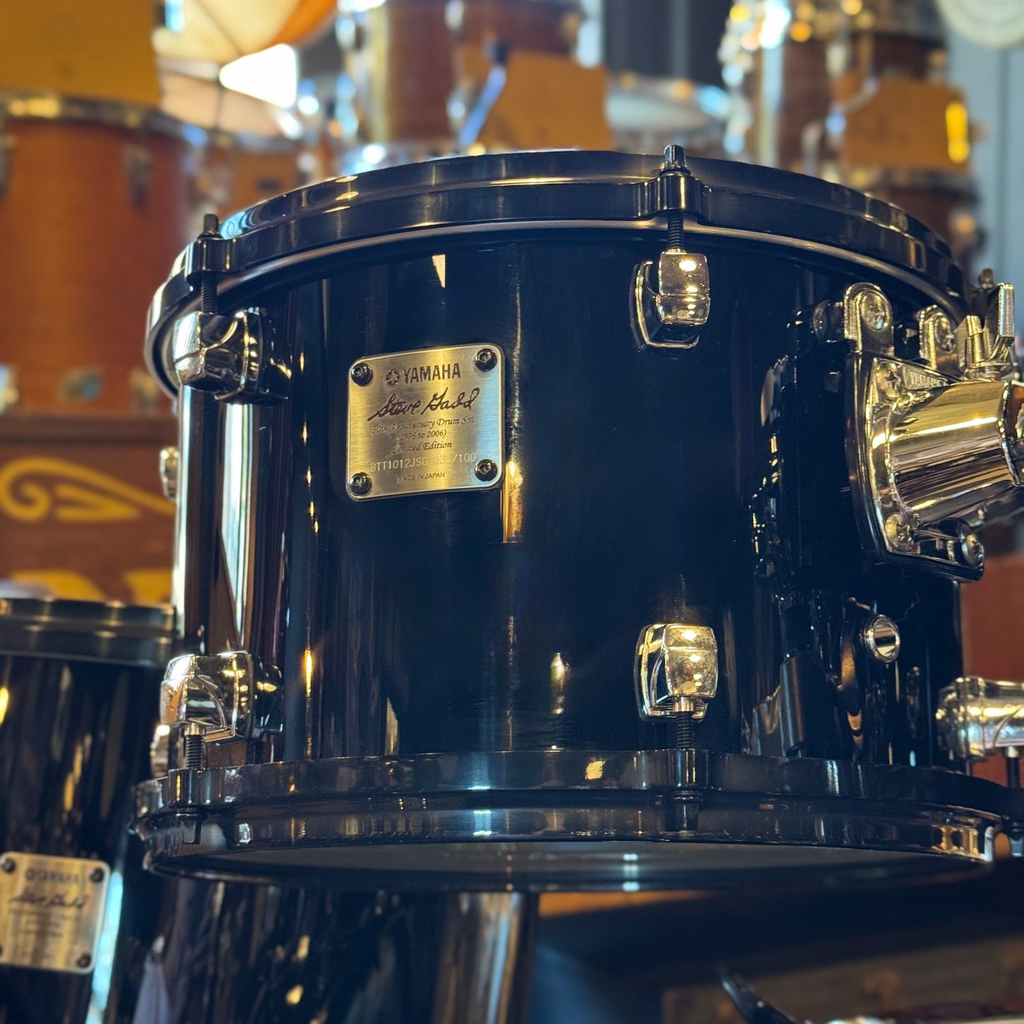 LIMITED EDITION Yamaha No. 35/100 Steve Gadd 30th Anniversary Drum Set in Piano Black Gloss w/ Steve Gadd Snare Drum - 14x22,