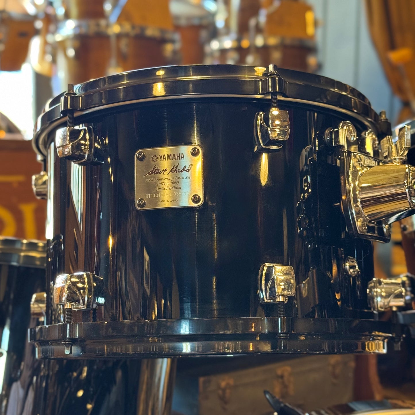 LIMITED EDITION Yamaha No. 35/100 Steve Gadd 30th Anniversary Drum Set in Piano Black Gloss w/ Steve Gadd Snare Drum - 14x22,