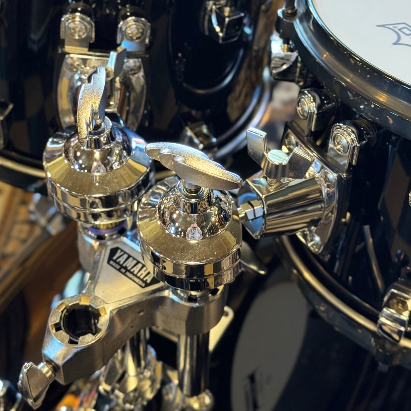 LIMITED EDITION Yamaha No. 35/100 Steve Gadd 30th Anniversary Drum Set in Piano Black Gloss w/ Steve Gadd Snare Drum - 14x22,