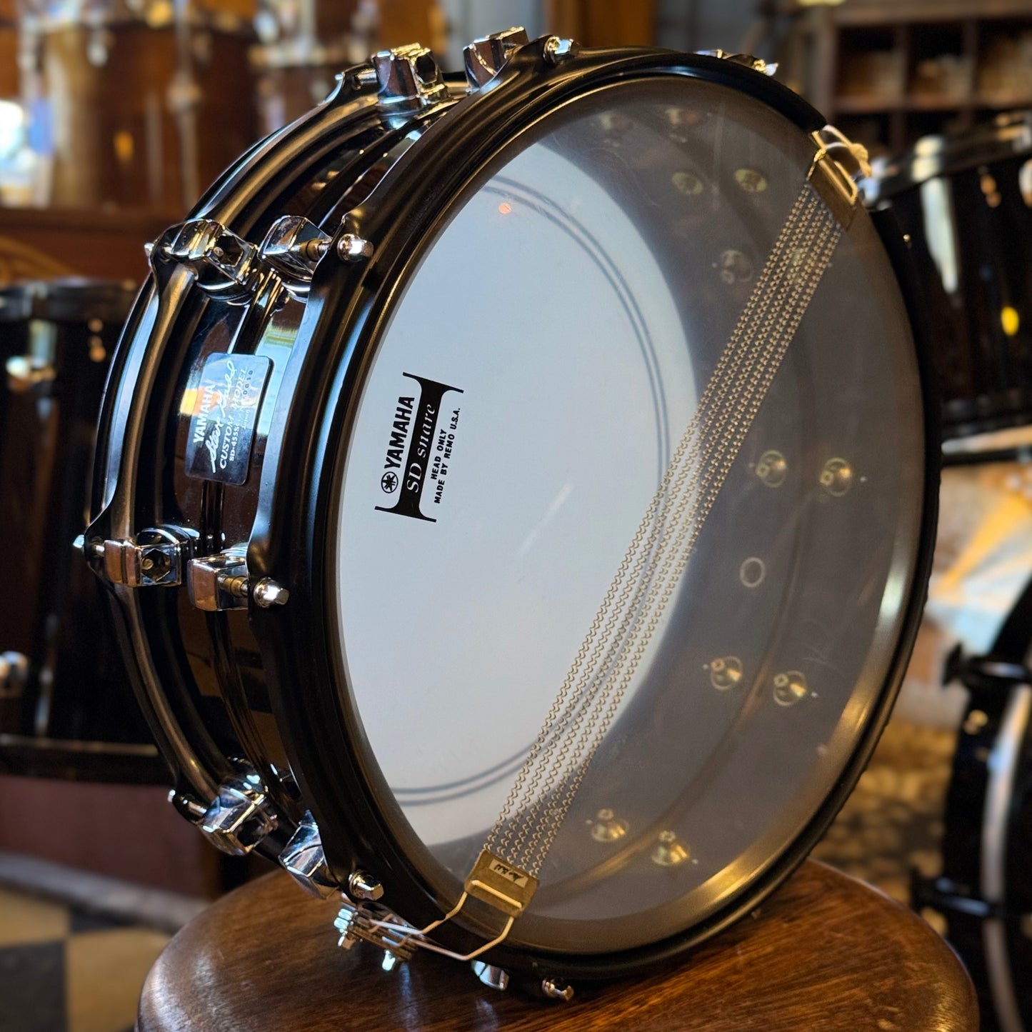 LIMITED EDITION Yamaha No. 35/100 Steve Gadd 30th Anniversary Drum Set in Piano Black Gloss w/ Steve Gadd Snare Drum - 14x22,