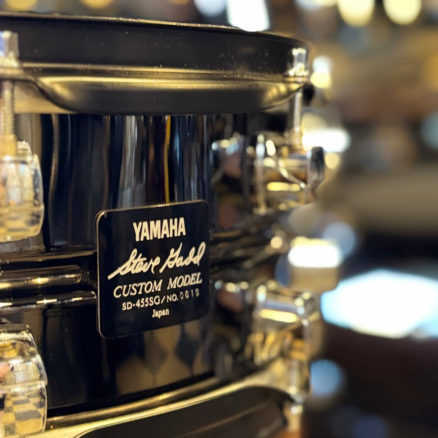 LIMITED EDITION Yamaha No. 35/100 Steve Gadd 30th Anniversary Drum Set in Piano Black Gloss w/ Steve Gadd Snare Drum - 14x22,