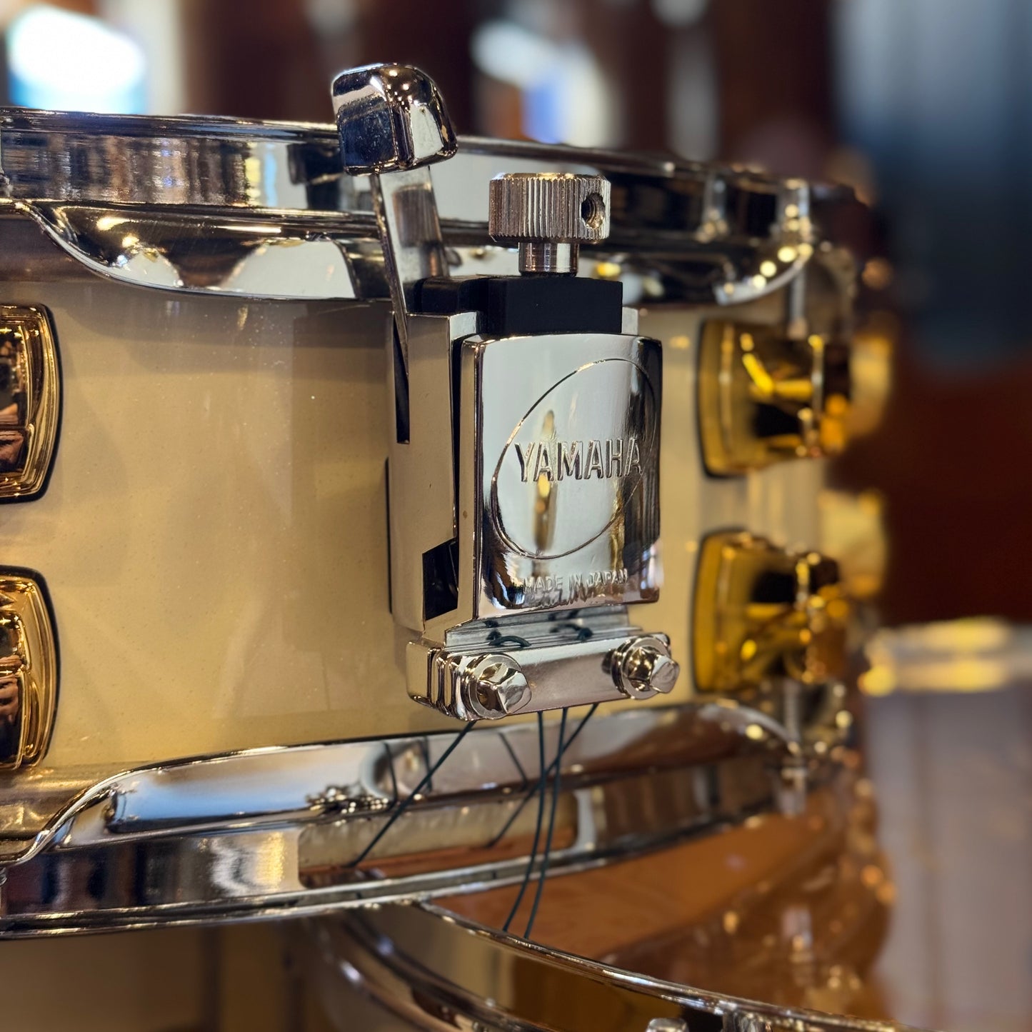 John JR Robinson's Yamaha Exclusive Custom Built Nashville Studio Drumset in White Flake Sparkle- 16x24, 9x13, 10x14, 16x16, 16x18, 4x15