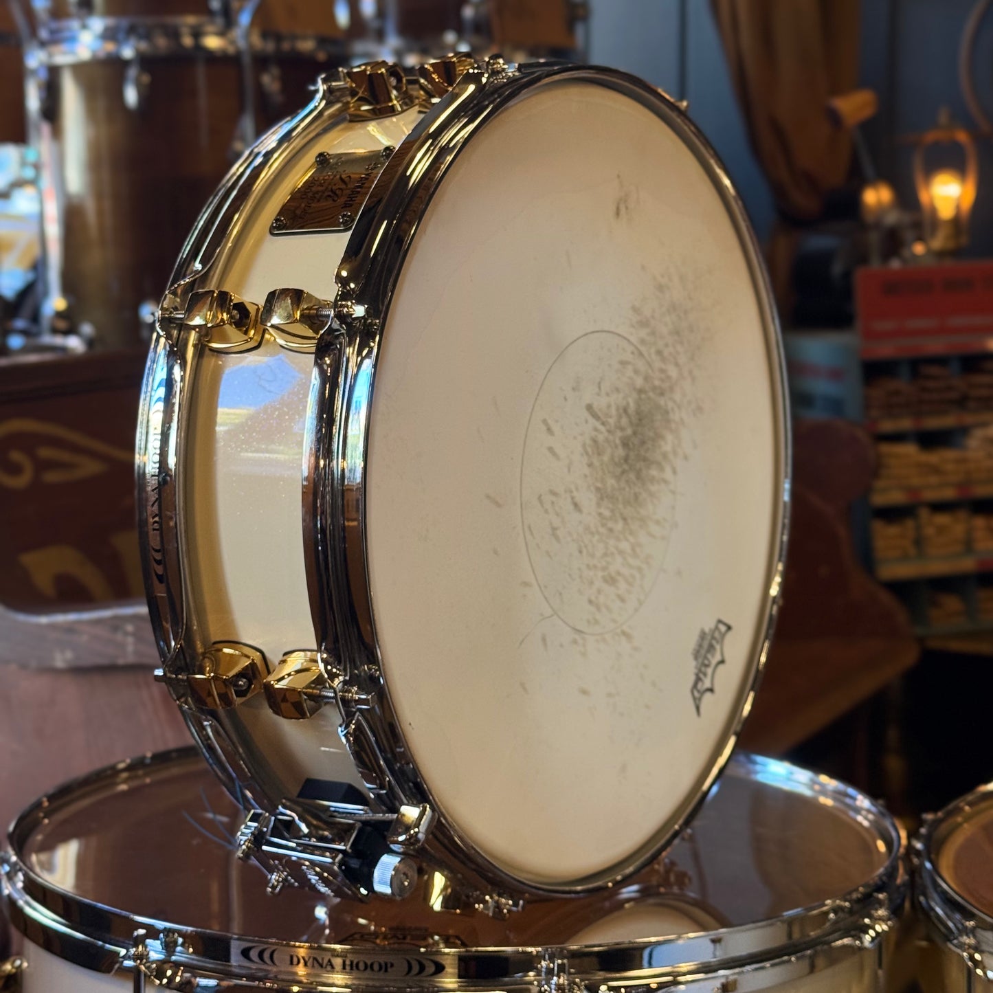 John JR Robinson's Yamaha Exclusive Custom Built Nashville Studio Drumset in White Flake Sparkle- 16x24, 9x13, 10x14, 16x16, 16x18, 4x15