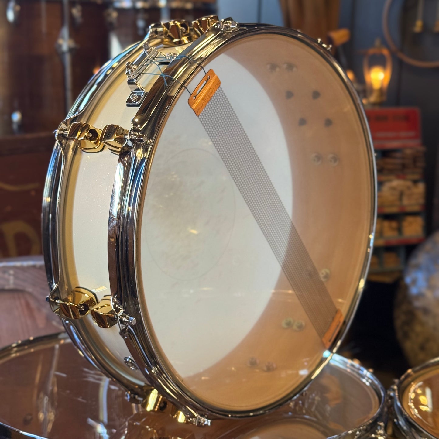 John JR Robinson's Yamaha Exclusive Custom Built Nashville Studio Drumset in White Flake Sparkle- 16x24, 9x13, 10x14, 16x16, 16x18, 4x15