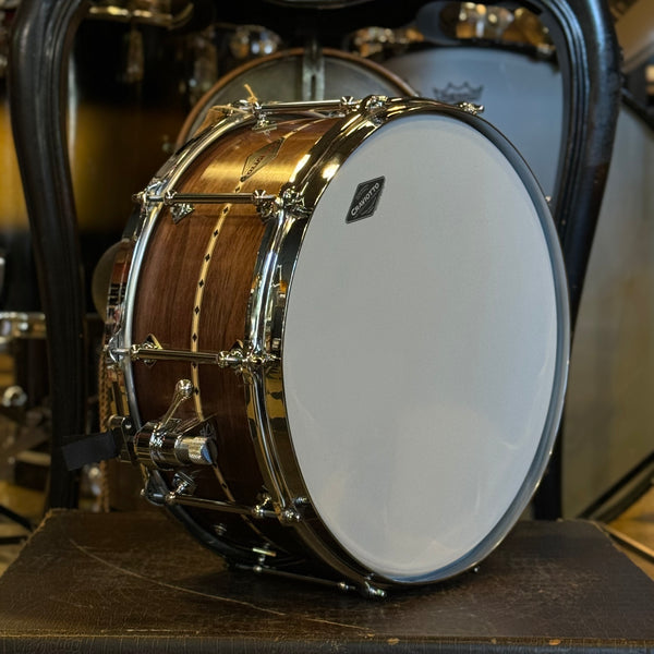 NEW Craviotto Custom Shop 6.5x14 Walnut - Natural Oil w/ Maple Inlay & Baseball Bat Edges