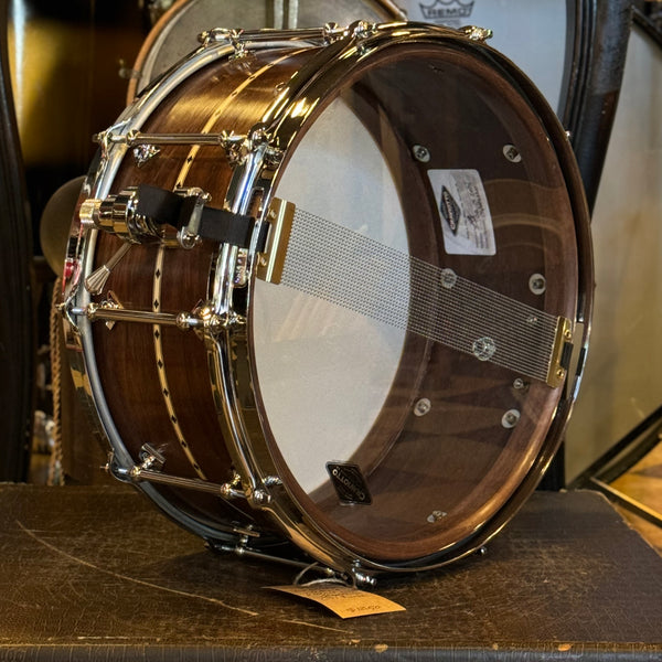 NEW Craviotto Custom Shop 6.5x14 Walnut - Natural Oil w/ Maple Inlay & Baseball Bat Edges