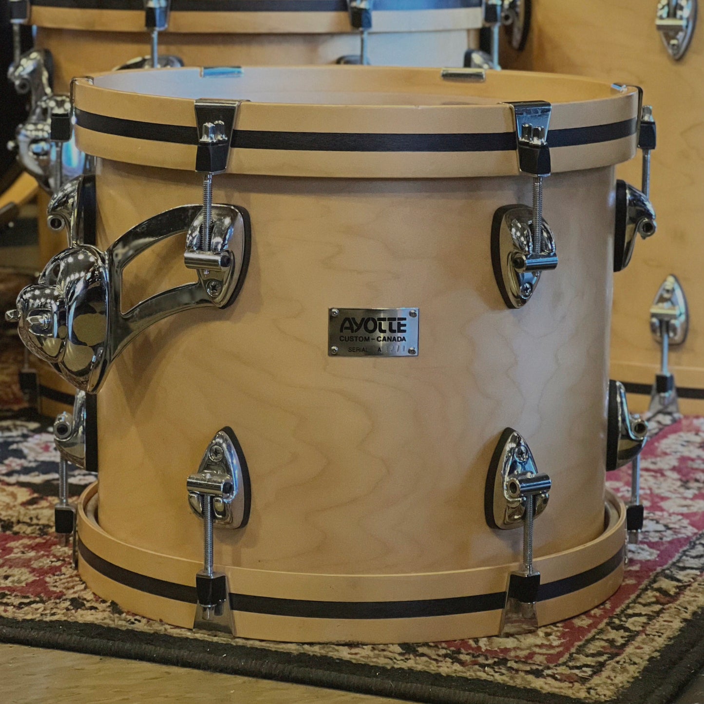 USED Mid 90's Ayotte Custom Series in Natural Satin Maple - 18x22, 16x18, 14x16, 12x14, 10x12, 9x10, 8x8