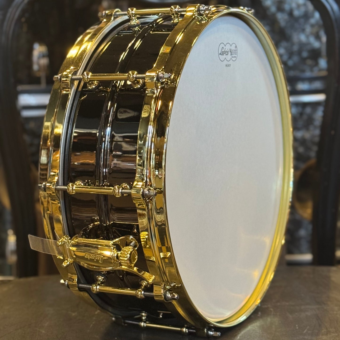 NEW Ludwig 5x14 Black Beauty Snare Drum with Brass Hardware and Tube Lugs
