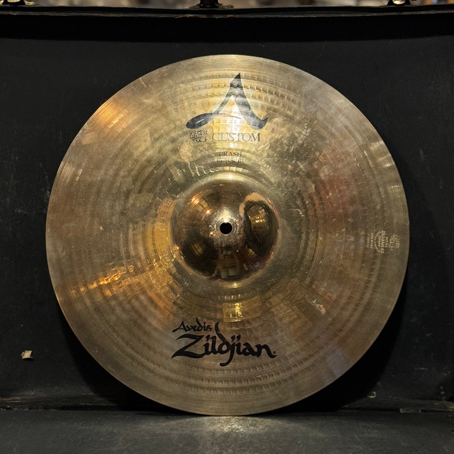 USED Zildjian 15" A Custom Crash Cymbal - 832g