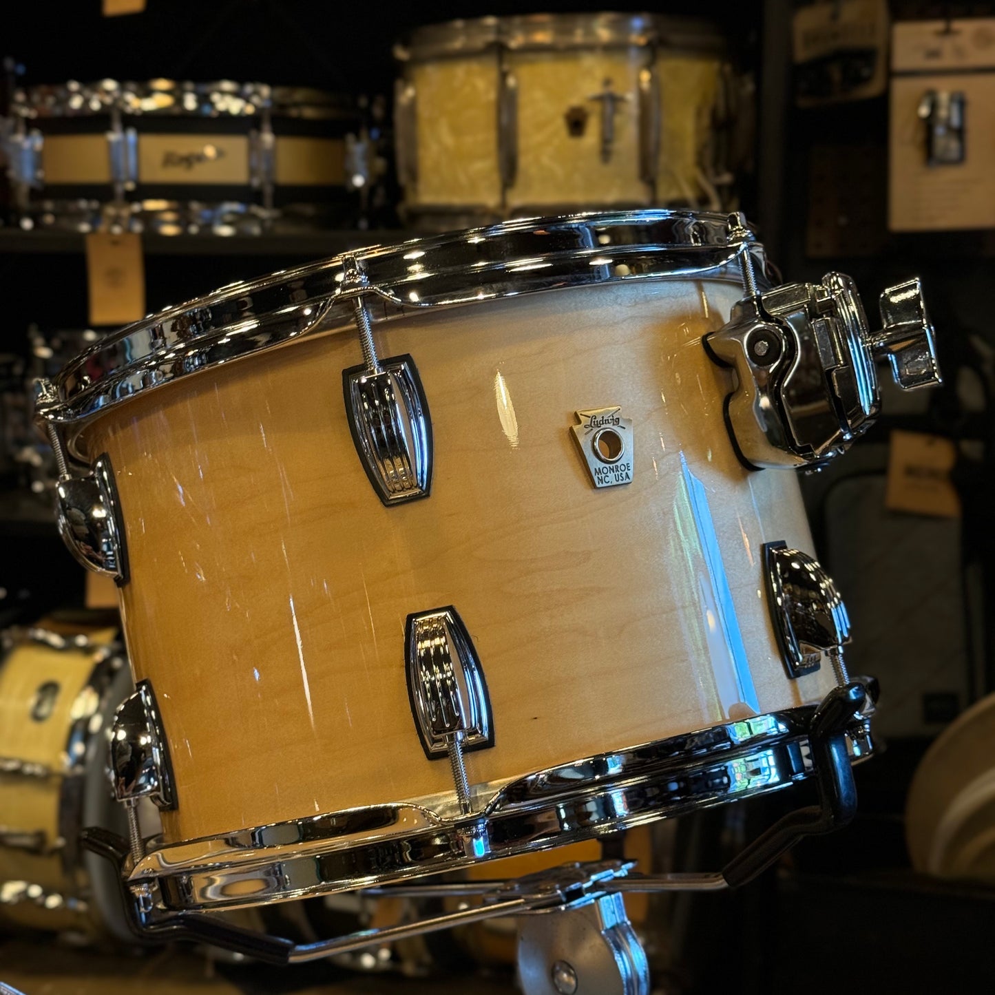 NEW Ludwig Classic Maple Downbeat Outfit in Natural Lacquer - 14x20, 8x12, 14x14