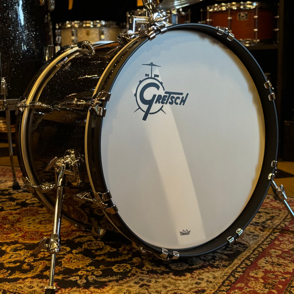 NOVO Gretsch USA personalizado em vidro pretoNOVO Gretsch USA personalizado em vidro preto  