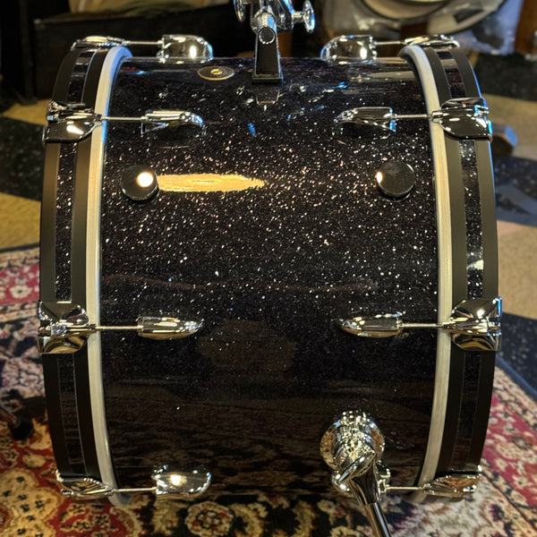 NEW Gretsch USA Custom in Black Glass Glitter - 14x20, 8x12, 14x14