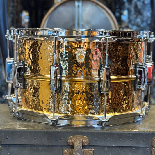 NEW Ludwig 8x14 Hammered Bronze Phonic Snare Drum w/ Imperial Lugs