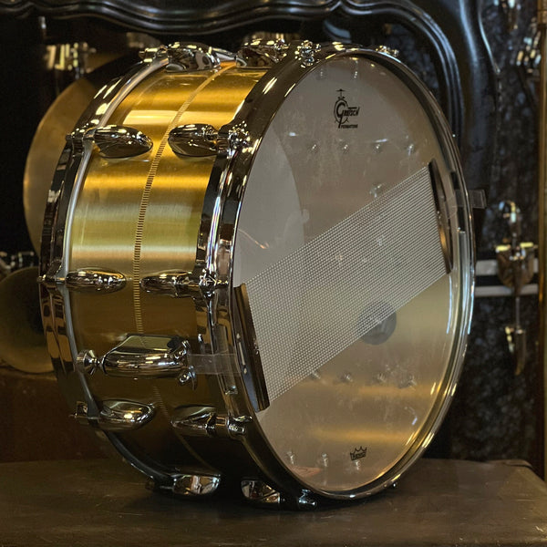 NEW Gretsch 6.5x14 USA Bell Brass Snare Drum
