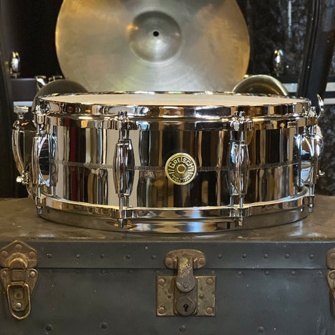 NEW Gretsch 5x14 USA Custom Chrome over Brass Snare Drum