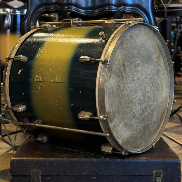 VINTAGE 1950's Slingerland 16x16 Radio King Floor Tom in Blue & Silver Duco