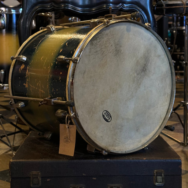 VINTAGE 1950's Slingerland 16x16 Radio King Floor Tom in Blue & Silver Duco