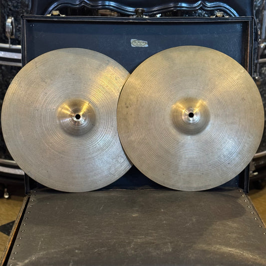 VINTAGE 1950's Zilco 14" Hi-Hats - 754/754
