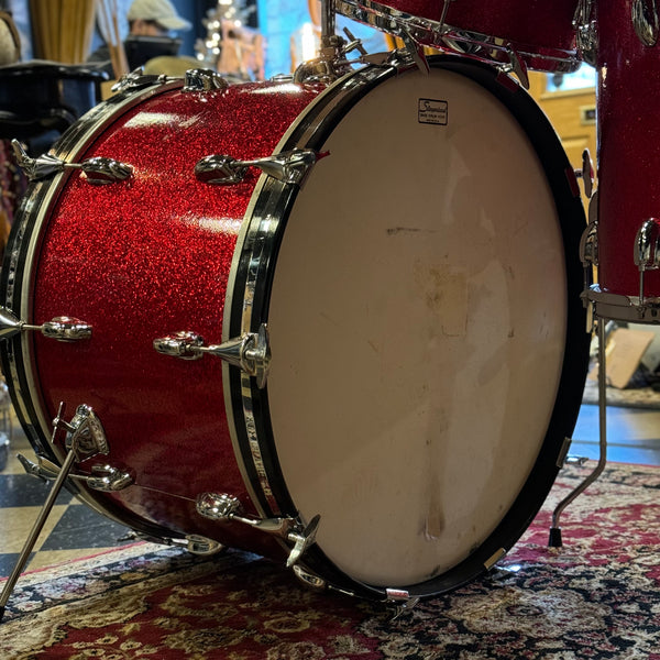 VINTAGE 1970's Slingerland Modern Solo Outfit in Red Sparkle