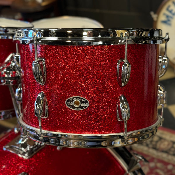 VINTAGE 1970's Slingerland Modern Solo Outfit in Red Sparkle