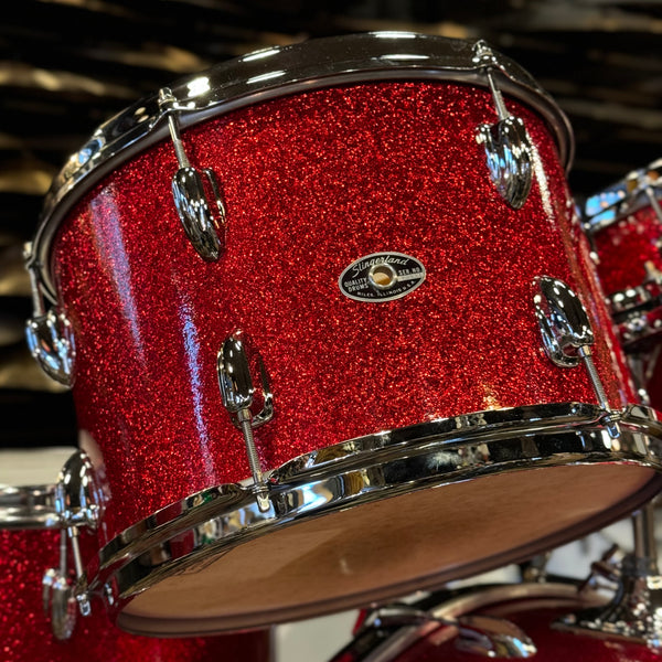 VINTAGE 1970's Slingerland Modern Solo Outfit in Red Sparkle