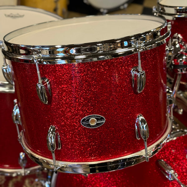 VINTAGE 1970's Slingerland Modern Solo Outfit in Red Sparkle