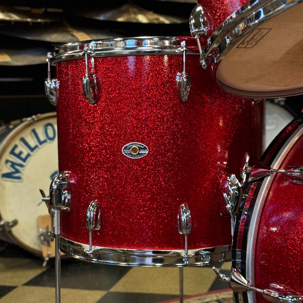 VINTAGE 1970's Slingerland Modern Solo Outfit in Red Sparkle