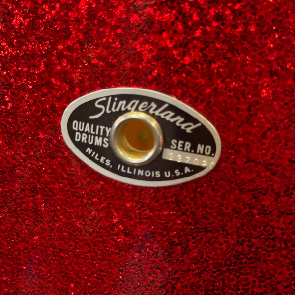 VINTAGE 1970's Slingerland Modern Solo Outfit in Red Sparkle