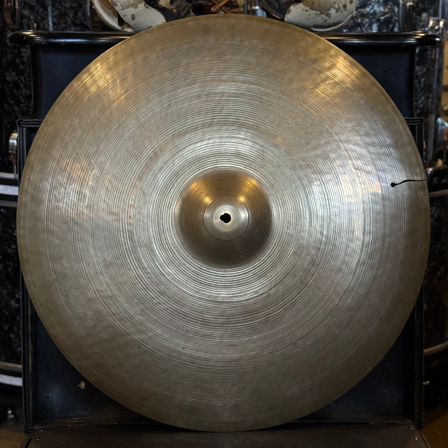 VINTAGE 1940's A. Zildjian 22" Early Transition Stamp Thin Ride - 2582g